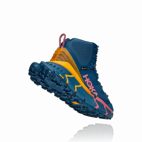 Hoka One One TENNINE HIKE GORE-TEX Hiking Shoes For Women India Blue IN-6950